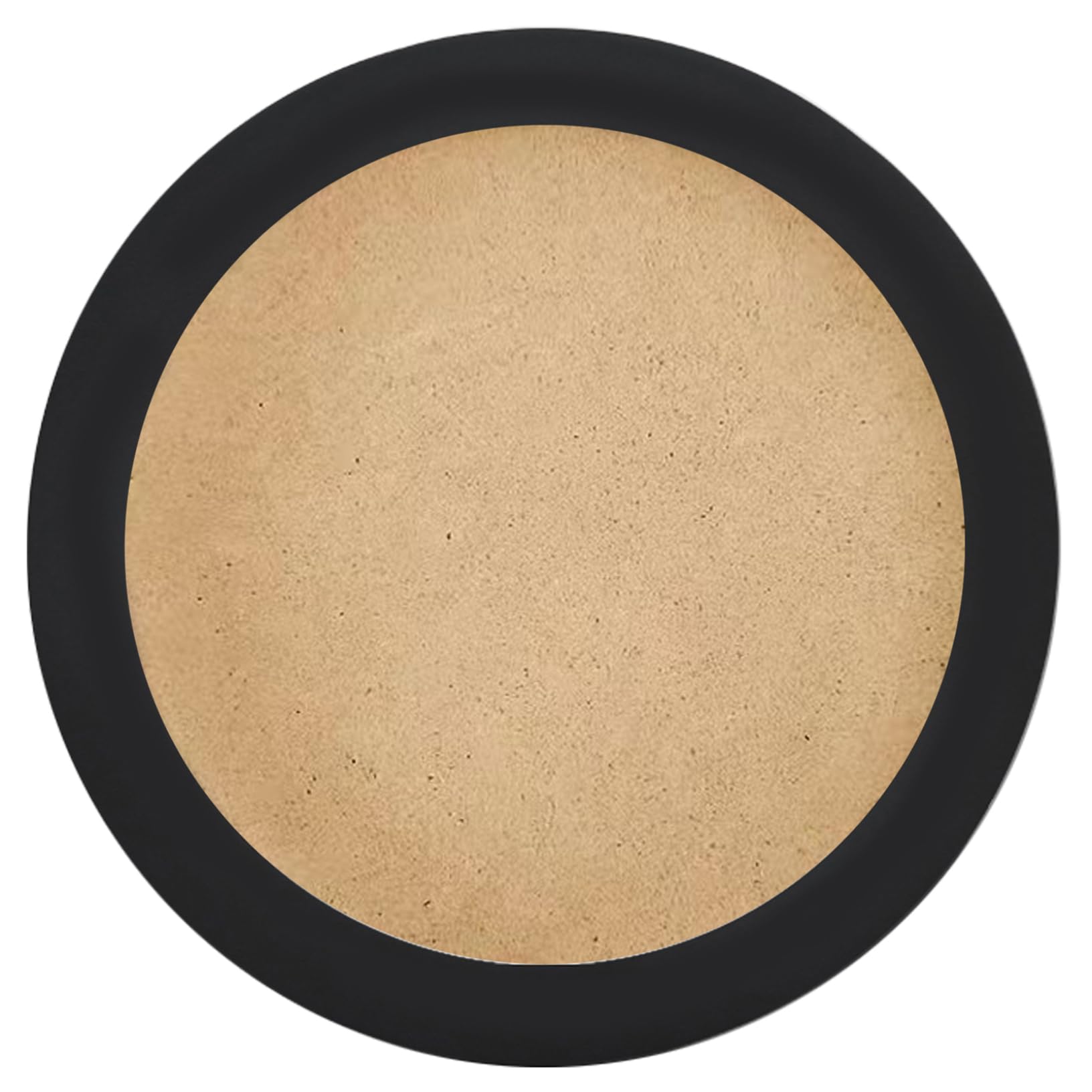 Cadre photo rond en bois vintage pour habiller un mur vide de chambre