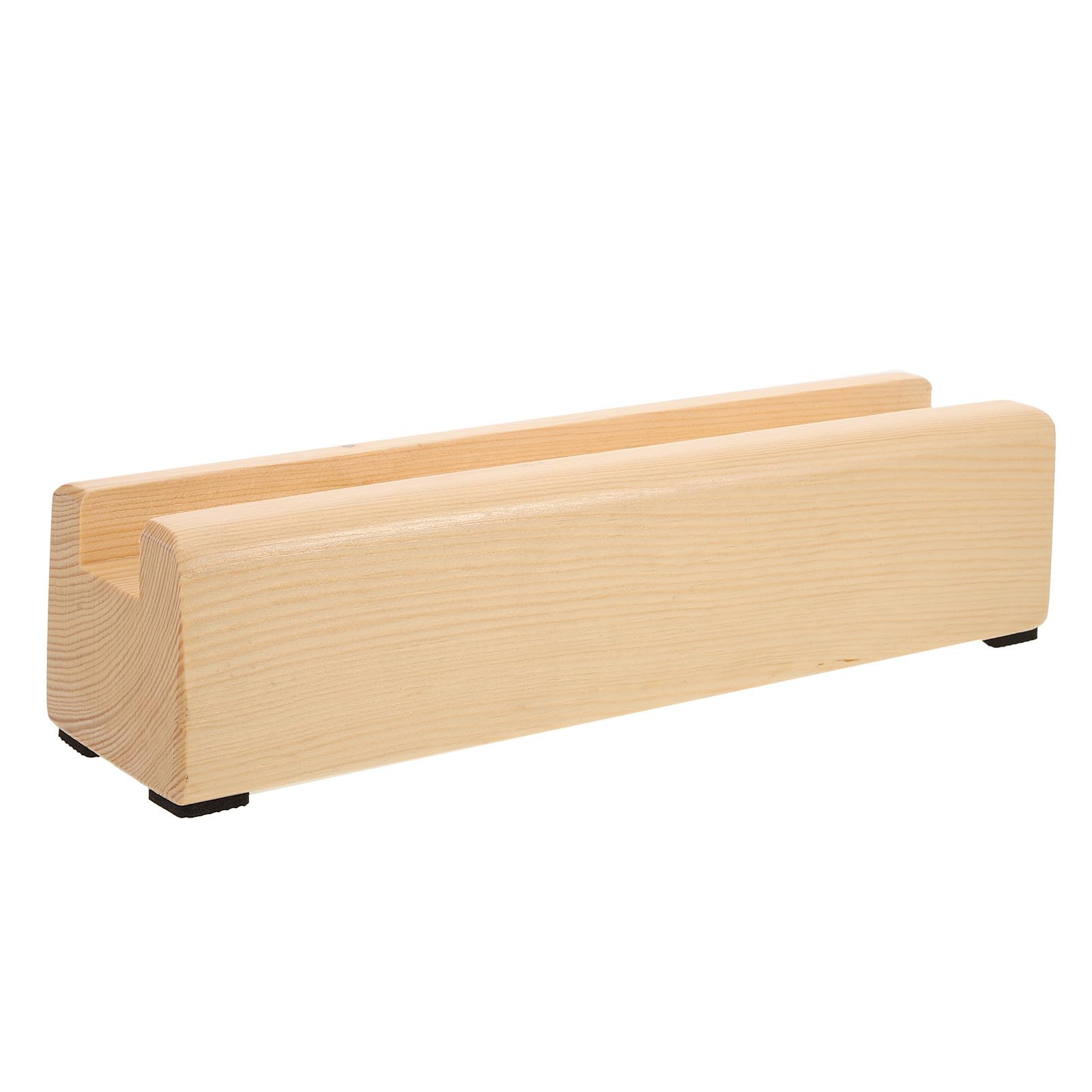 Base de miroir sur pied SOLUSTRE en bois massif kaki et support fixe stable