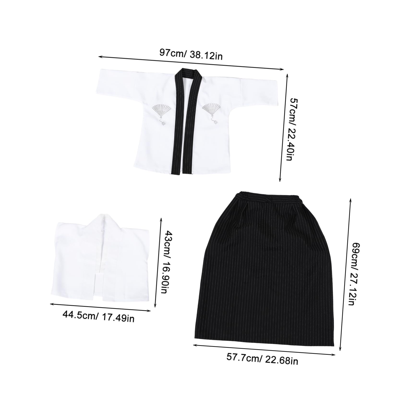 VALICLUD 3st Traditioneller Kimono Für Jungen-kimono-performance-kostüm Performance-zubehör Kimonos Für Japanische Jungen Männer in -uniform -kimono Polyester