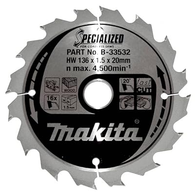 Lames carbure ''Specialized'' Ø136 pour bois - Makita B-33532
