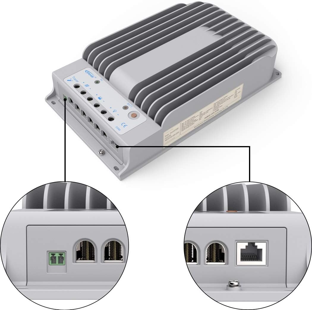 Tесh Dеаlѕ 🔥 EPEVER MPPT Solar Charge Controller 40A 150V PV Solar Panel Controller Negative Ground W/ MT50 Remote Meter + Temperature Sensor PC Monitoring Cable[Tracer4215BN]
