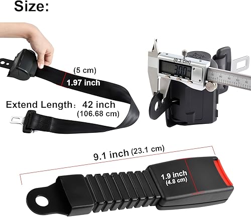 Miniatura 7 de Roykaw Cinturones de seguridad para carrito de golf, compatible con EZGO Club Car Yamaha - Gran calidad de grado automotriz