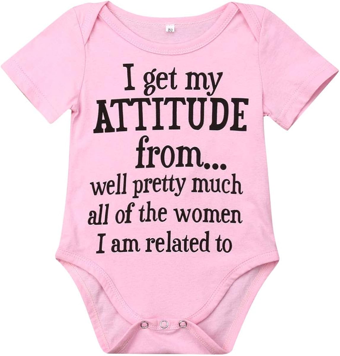 Newborn Infant Baby Girls Cotton Bodysuit Funny Letter Print Romper Jumpsuit Clothes Outfits