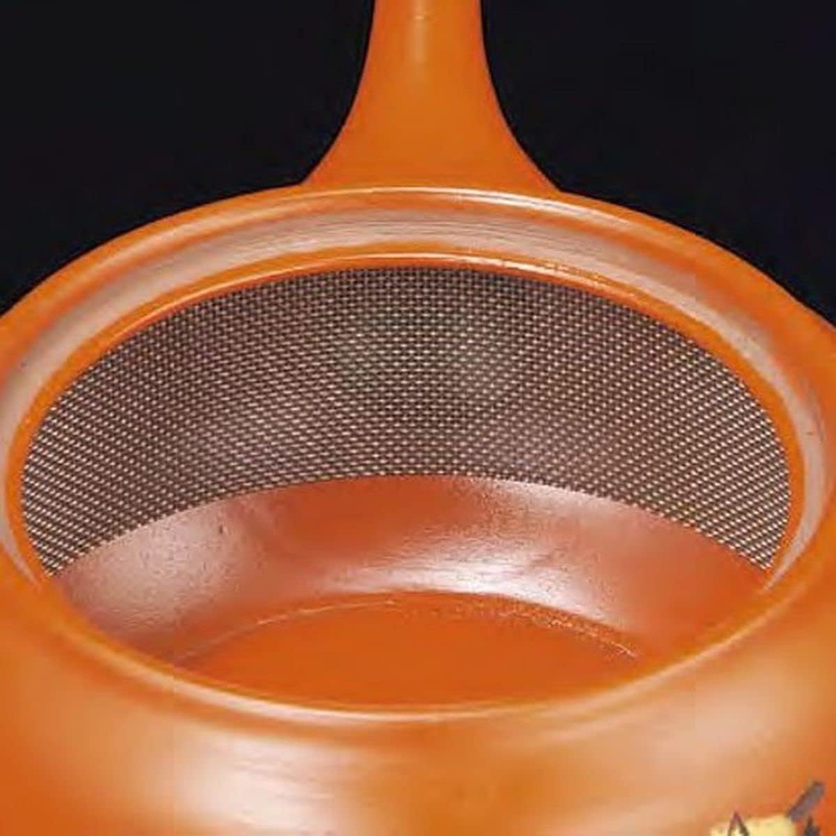 J-kitchens Tea Pottery Single Person Tea Pottery, Made in Japan, Easy to Use, Modern 15.2 fl oz (430 cc) (Obi Mesh Tea Strainer/Large)