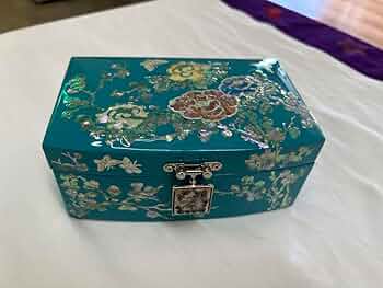 Amazon.co.jp: 韓国お土産 螺鈿細工の宝石箱 伝統工芸品 漆器