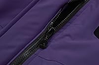 Vista 4 de MOERDENG - Chaqueta de esquí para mujer, resistente al agua, abrigo de invierno para nieve, cortavientos de montaña, con capucha