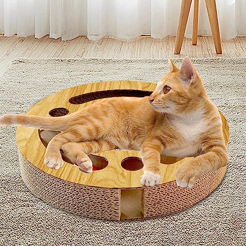 Generic Almofada para arranhar gato ondulado placa para arranhar bolas brinquedo correto acessórios