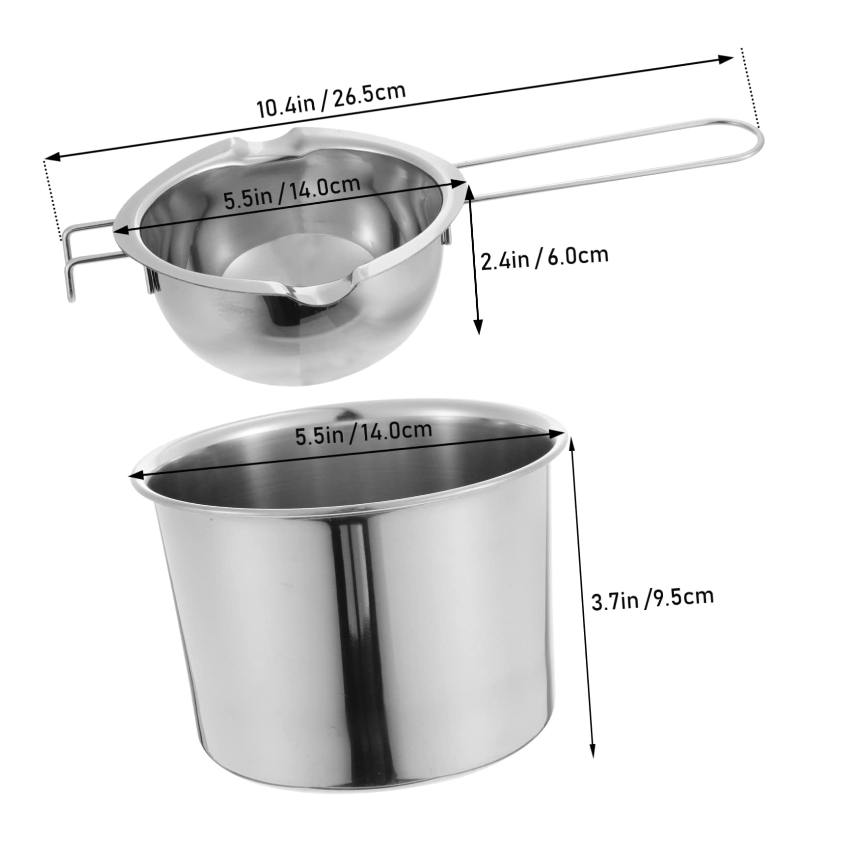 Cabilock Chocolate Melting Pot Lid Double Boiler Gadget for Chocolate Cheese and Butter for Home and