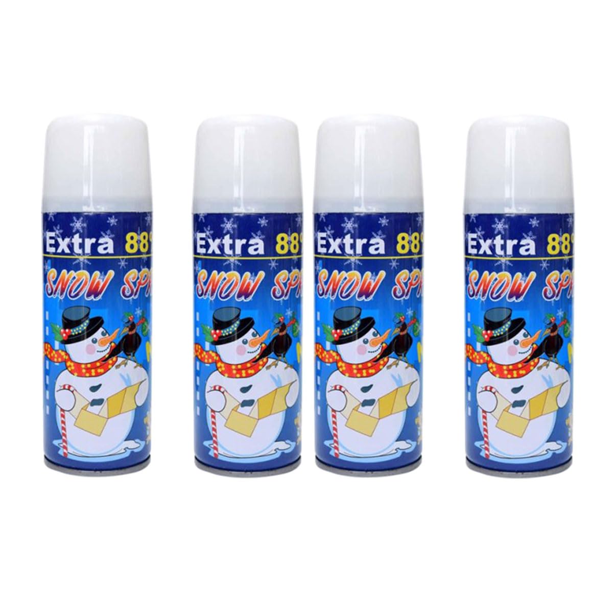 YU WELL Crazy Snow Spray For Christmas Tree Decoration Birthday Festival Party Celebrations (4Pc-250ml)