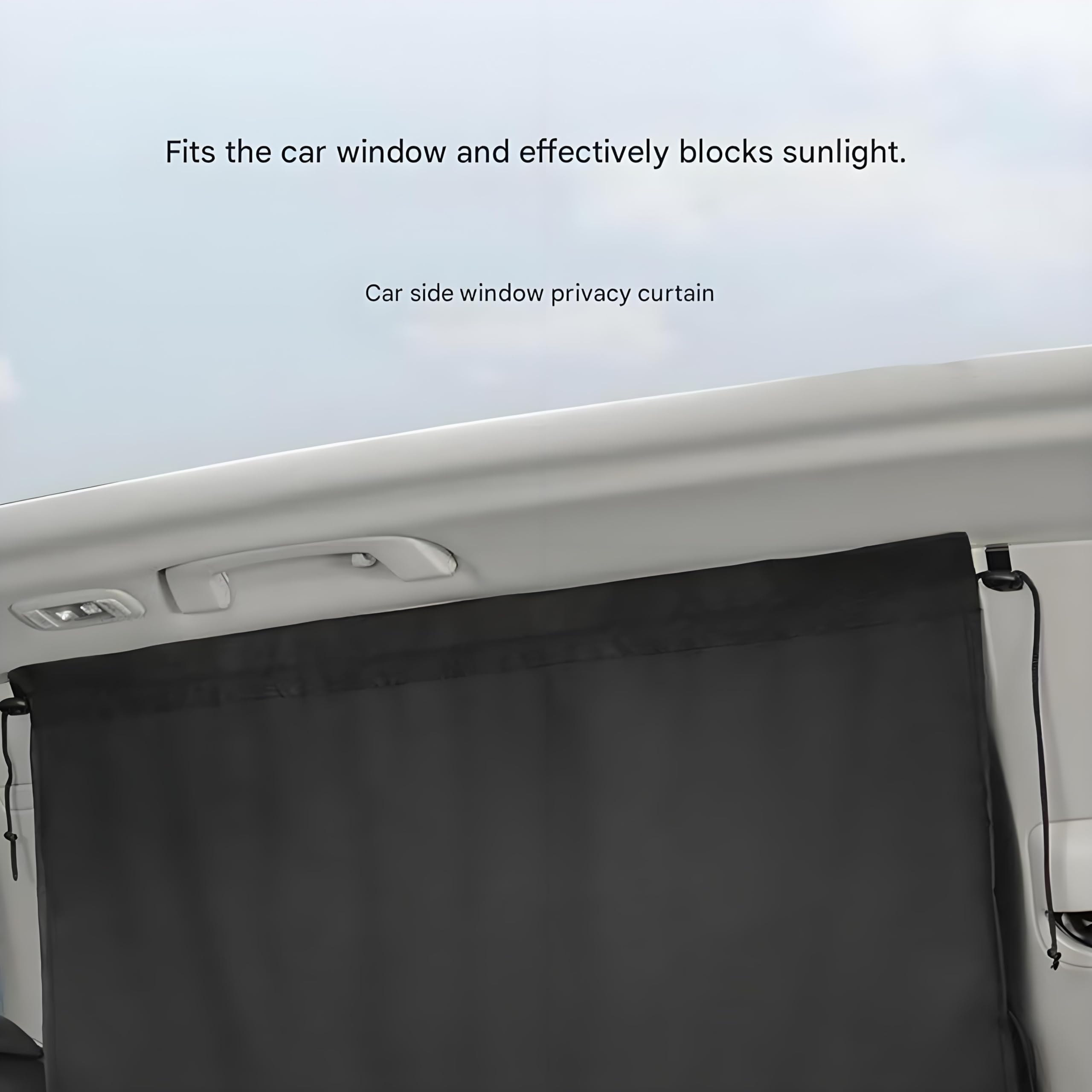 3 Pièces Rideau Voiture pour Renault Espace VI 2025, Pare Soleil Voiture Bébé Rideaux de Séparation de Voiture Noir Tissu Épais Occultant