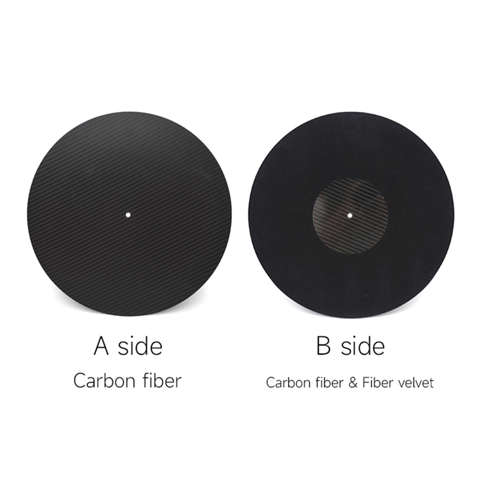 12 "Fibre di Carbonio Giradischi Piatti Mat Vibrazioni Riduzione Record Pad Per Giradischi Accessori