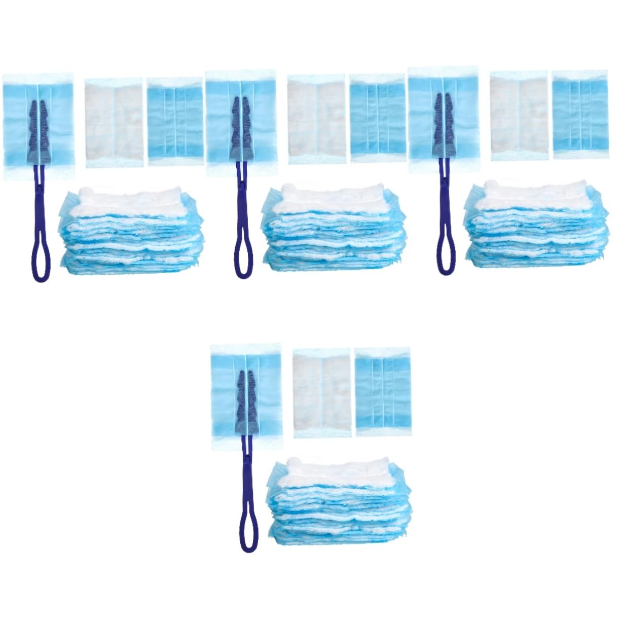 Gatuida 4sets Duster Elettrico Con Ricariche Panno Elettrostatico Per Pulizia Di Mobili Finestre e Auto Design Ergonomico e Manico Resistente Testine Sostituibili Facile Da Usare e