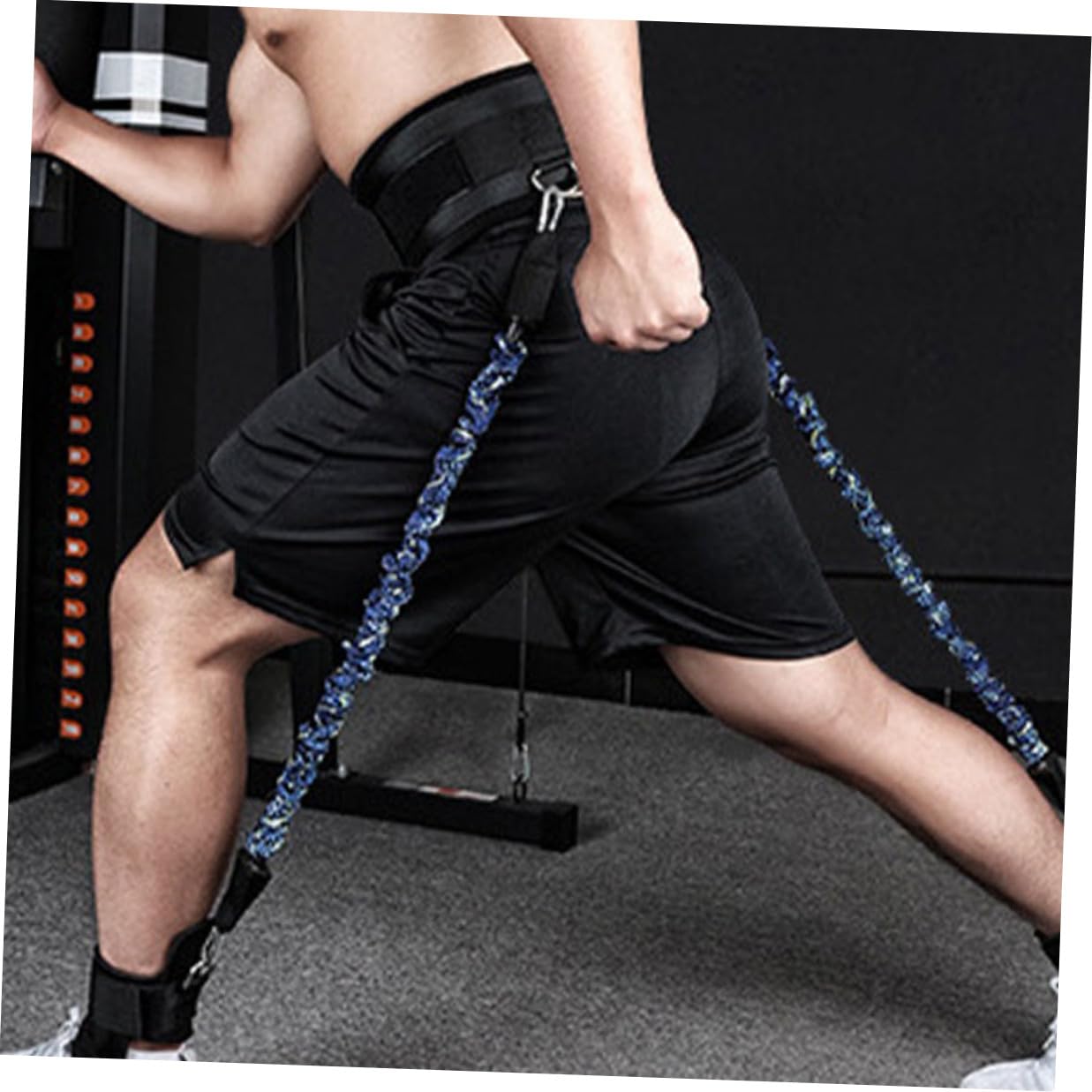 iplusmile Banda de Resistencia para Piernas Bandas de Cintura Reutilizables Kit para Entrenamiento Casa Equipo de Fitness para Fortalecer Las Piernas Correas para Tobillos