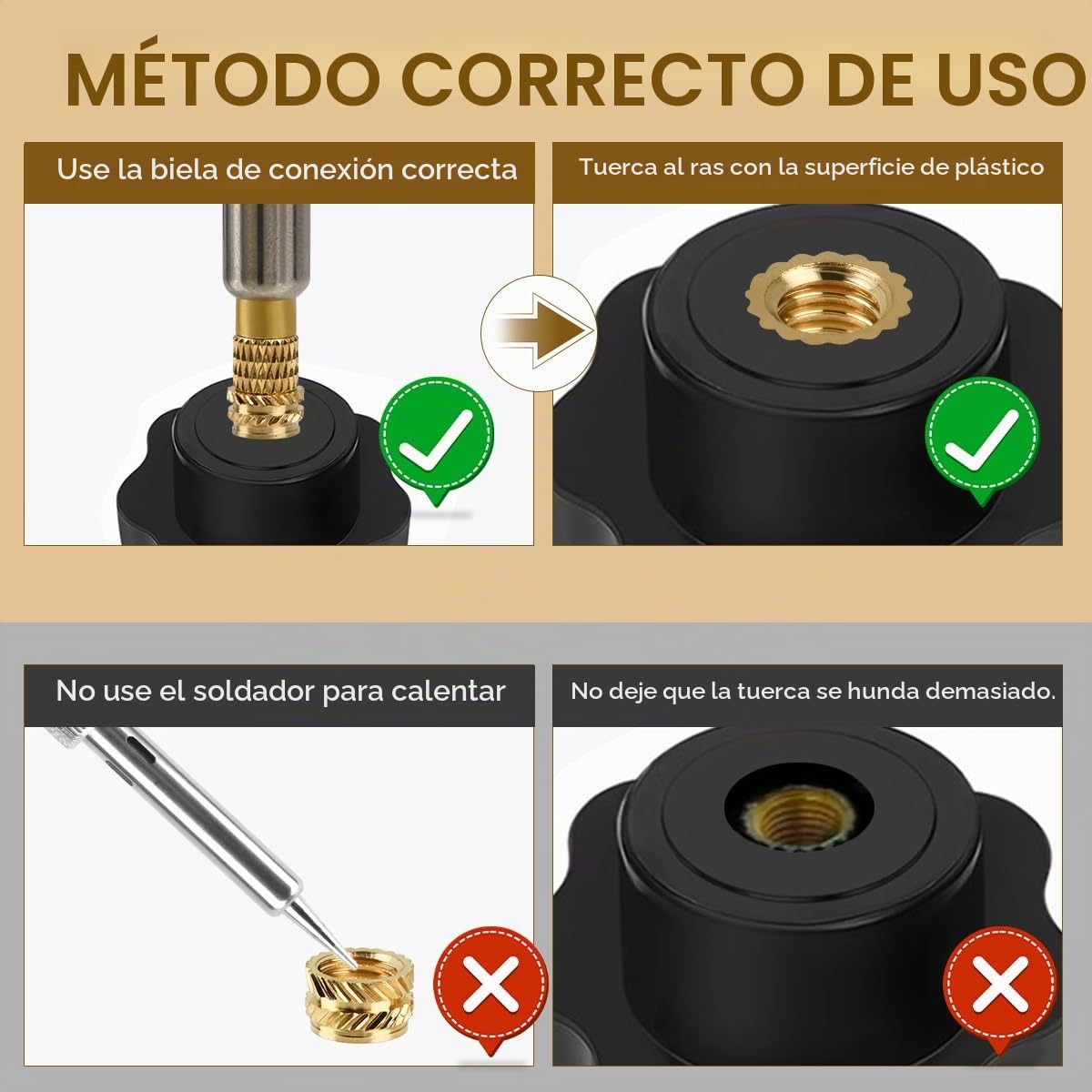 139PCS 3D Juego de Insertos Roscados,Inserto Roscado de M2-M8,Soldadora Azul 60W, kit de Soldadura con Insertos Roscados para Componentes Impresos en 3D,Reparación Electrónica, DIY