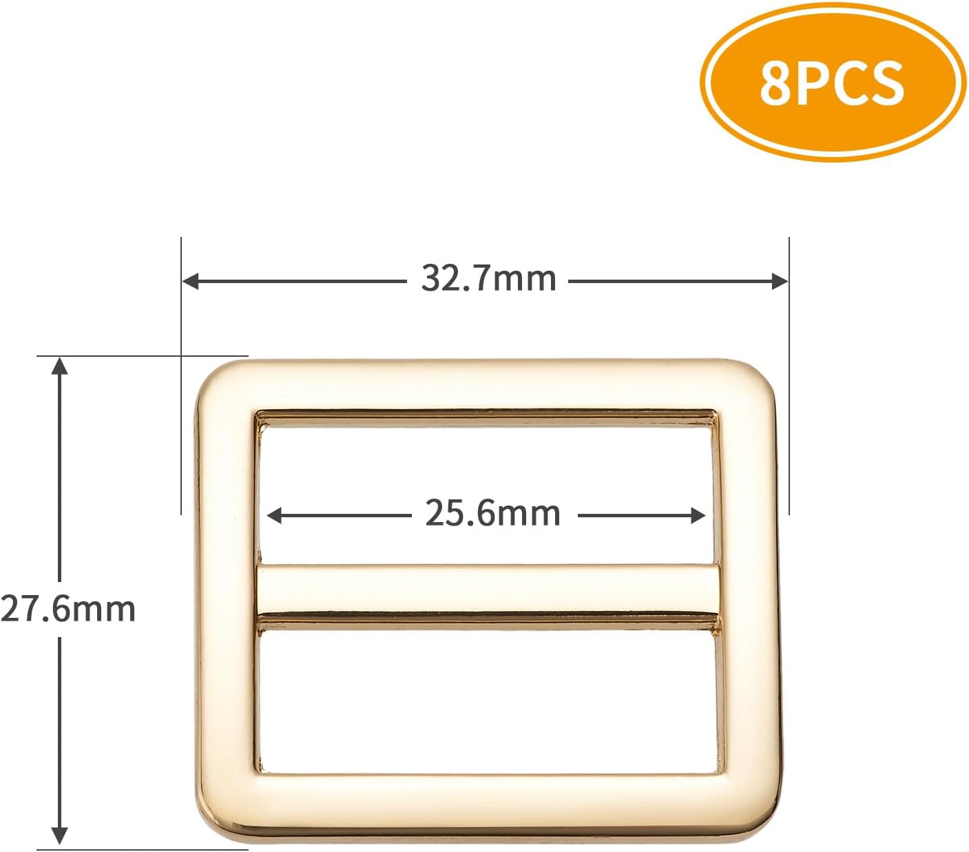 Metal Buckles Adjustable Slide for Purse Bag Hardware Making Supplies Backpack replacement Belt - Image 3