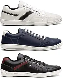 Kit 3 Pares Sapatenis Tenis Masculino Casual