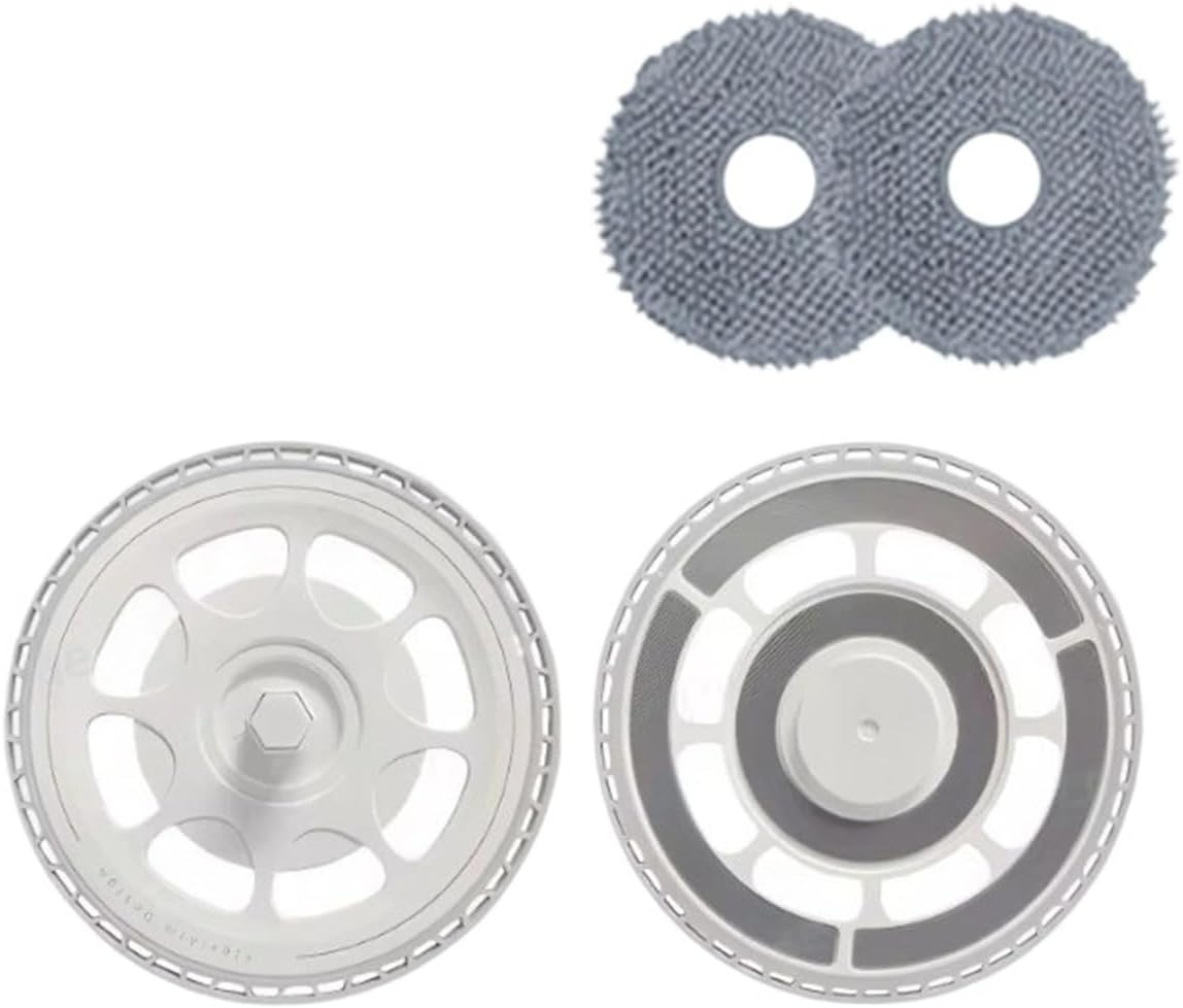 Parts 2PCS Mop Holders with mop, Compatible for Roborock Qrevo S5V, Sweeping Robot Accessories(Black)