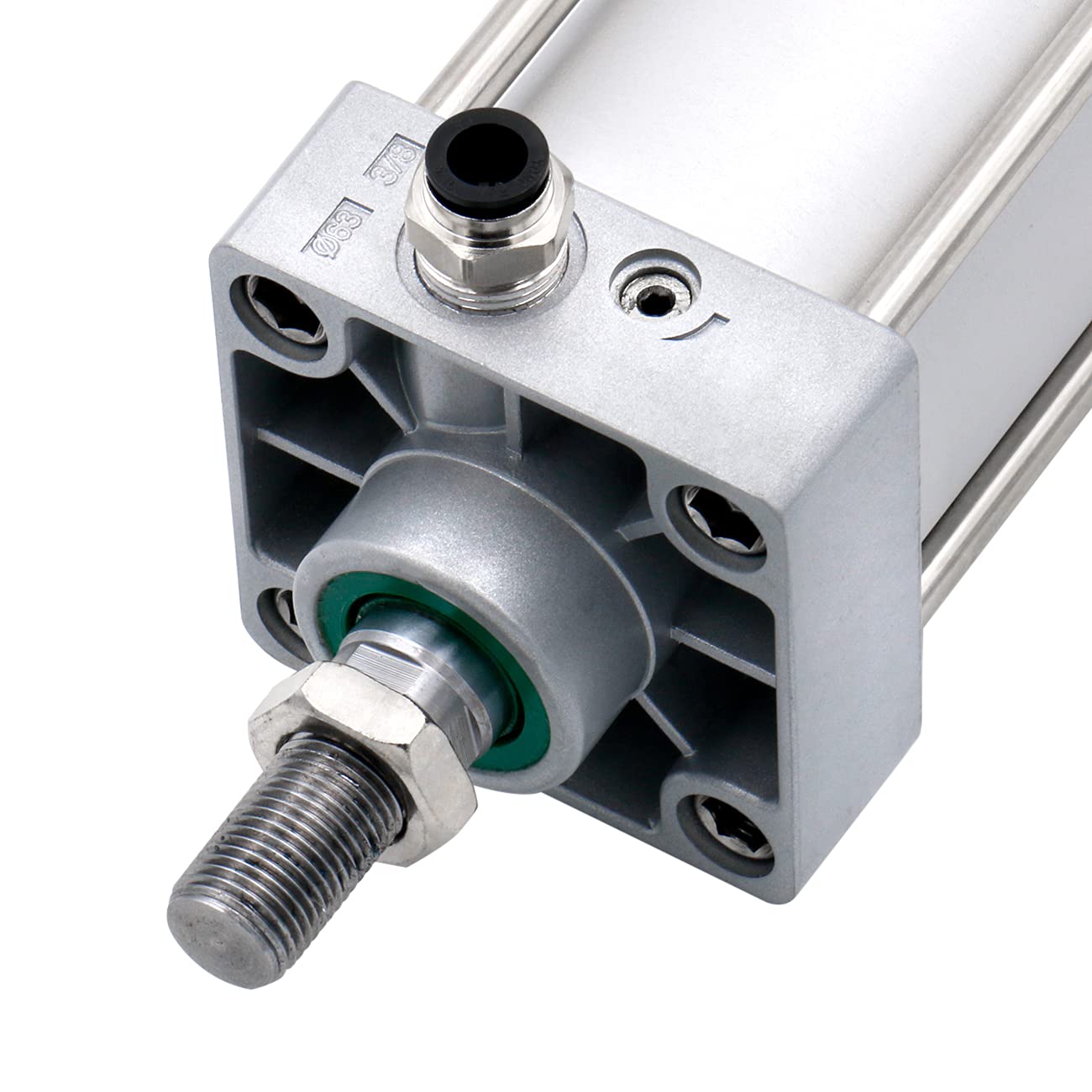 Heschen Pneumatic Standard Cylinder, SC 63-250, PT3/8 Port, 63mm Bore, 250mm Stroke, Double Acting