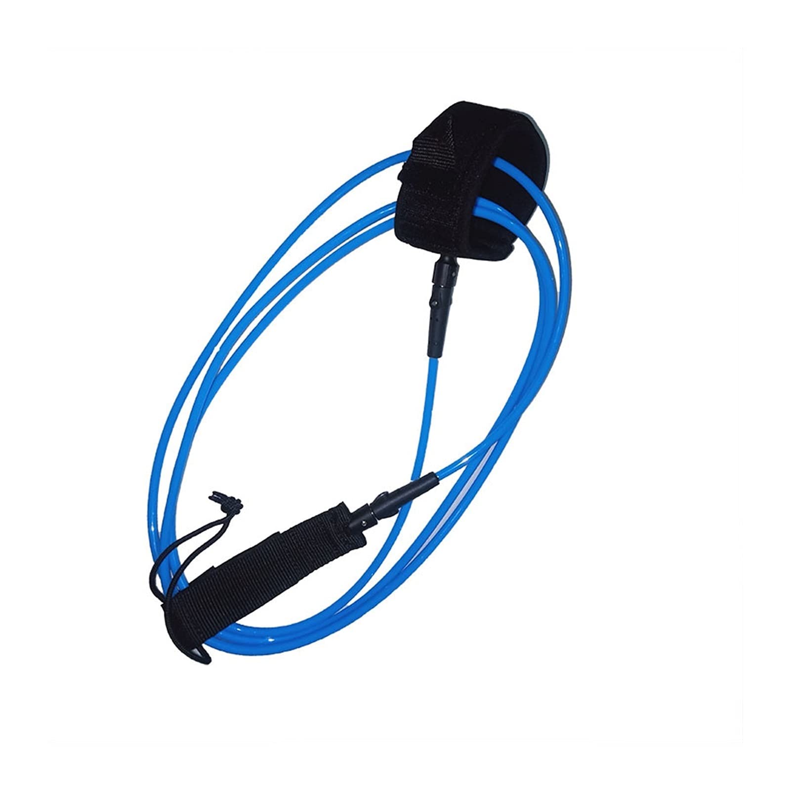 10ft 7mm Surfboard Laisse Anti-Perdu TPU Double Swivels Switch Safe Coffre Card Sports Eau Paddle Board Laisse Blue Surf Laisse (Color : 10ft 7mm)