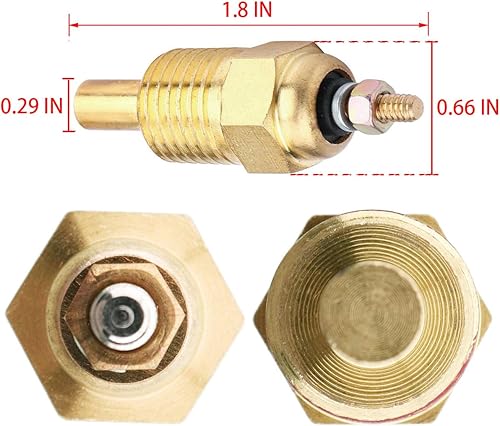 Miniatura 3 de ZeeKee Sensor de temperatura del agua del remitente de temperatura 806490T 3853787 806490 Medidor eléctrico de refrigerante Remitente de temperatura