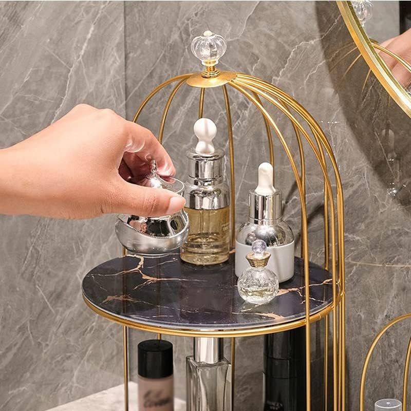 【入荷極小！新作】FUOEN 収納ラック メイクアップ収納ラック バスルーム カウンタートップ シェルフ 口紅 香水 化粧品収納ボックス(A)