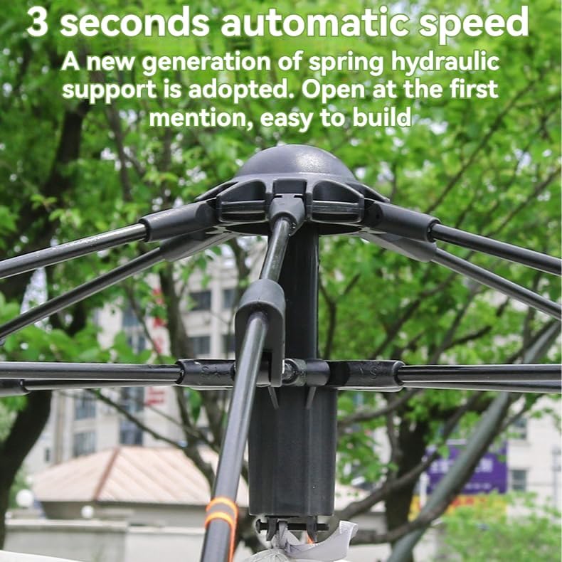 Miniatura 3 de Tienda de campaña - apertura rápida automática, resistente al viento, fácil instalación para exteriores, playa, senderismo, viajes