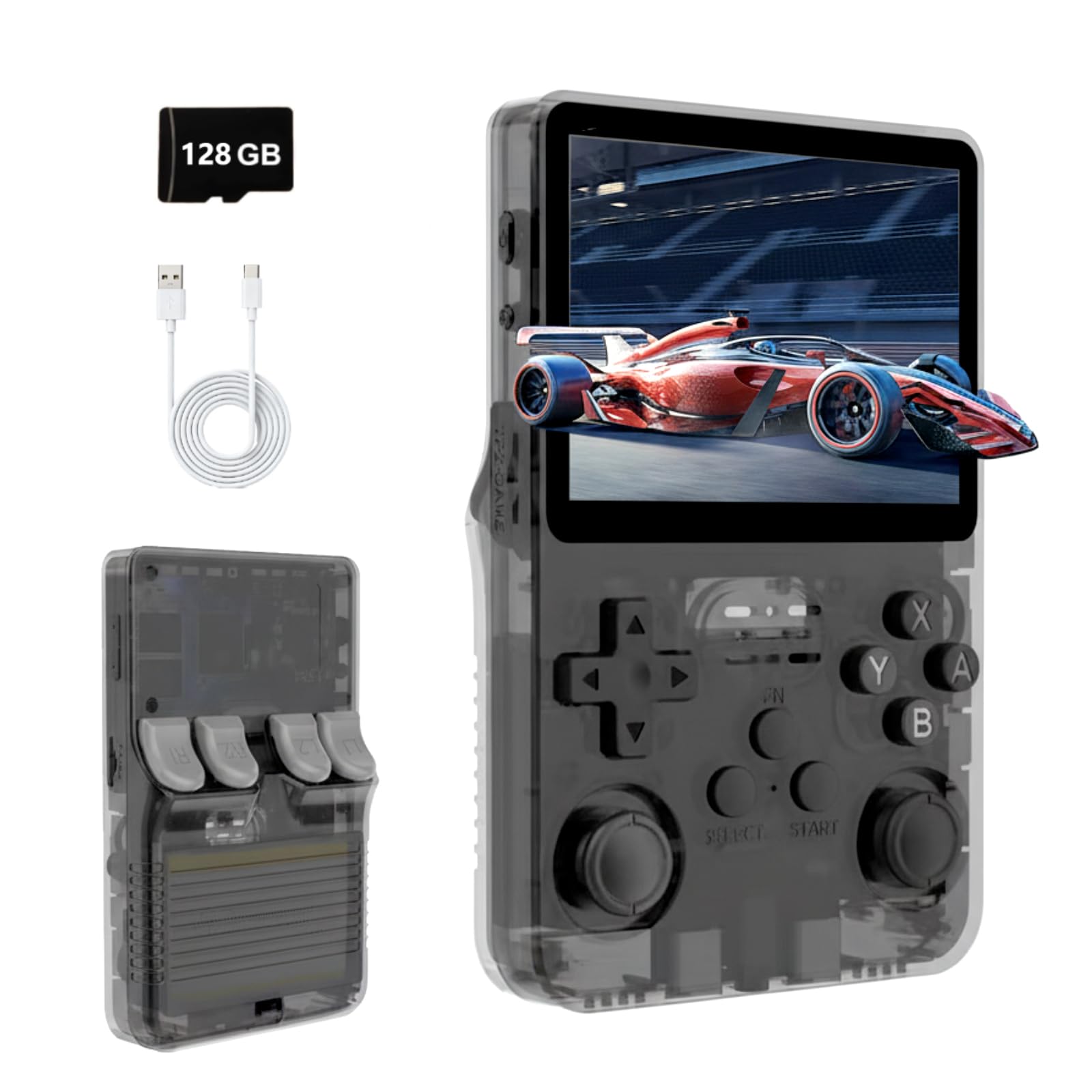 R40 Retro Handheld Games Console with 128GB, 20000+ Classic Video Games, 3.5 Inch IPS Screen Portable Gaming Console