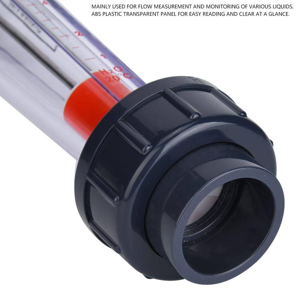 Medidor de flujo de líquido con tubo de plástico ABS, boca plana de plástico (40 mm/1.6 pulg.), Rango LZS-32 (D) 1-10 m³/H