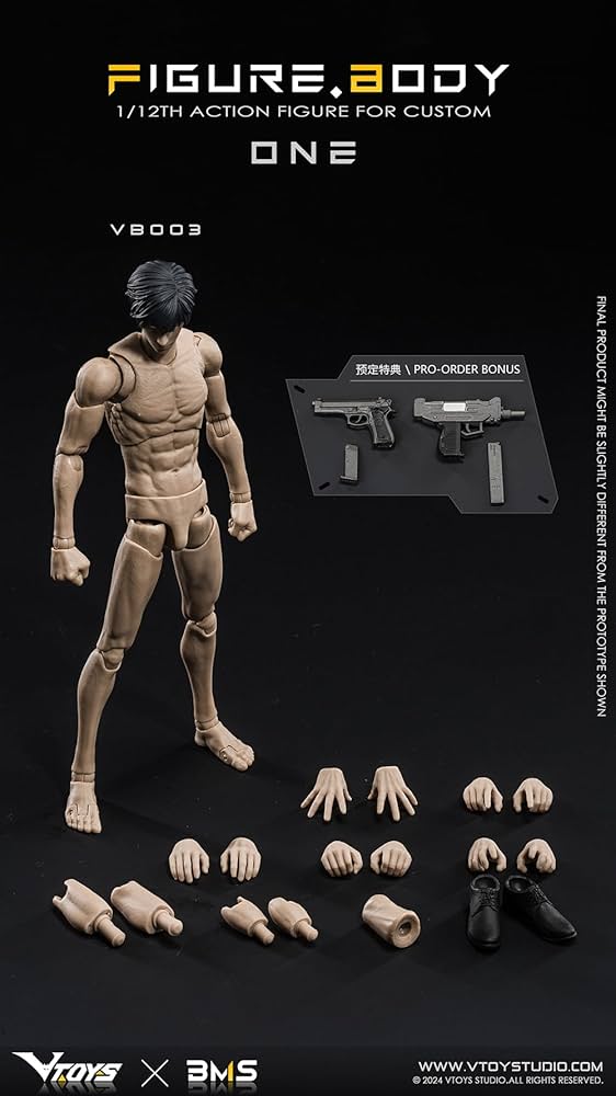 Amazon.co.jp: [AC] VTOYS X BMS 1/12 男性 超可動 フィギュア用