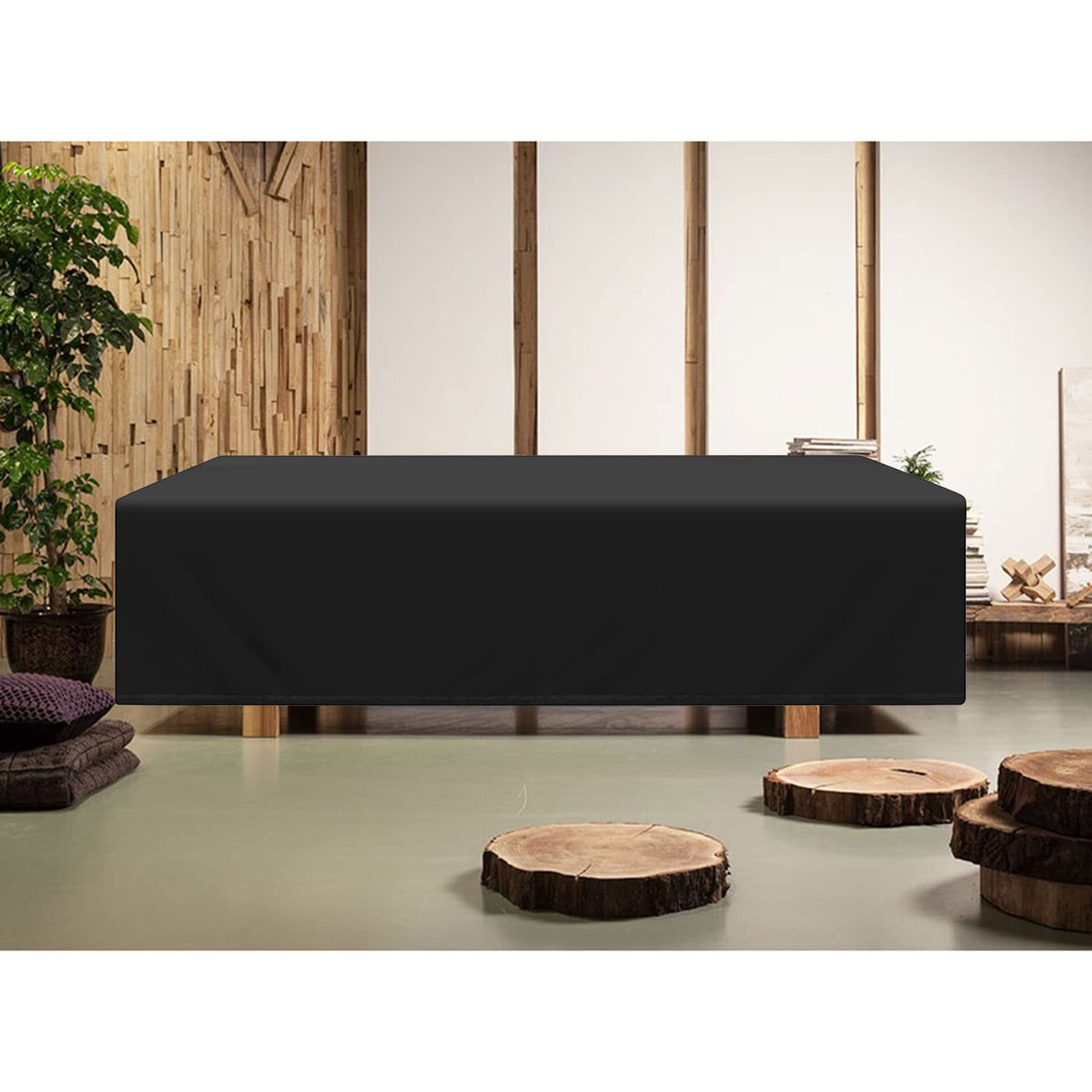 Copertura impermeabile per mobili da giardino, 90 x 90 x 75 cm, protezione per tavolo rettangolare in tessuto Oxford traspirante, protezione per mobili da giardino, protezione resistente alle