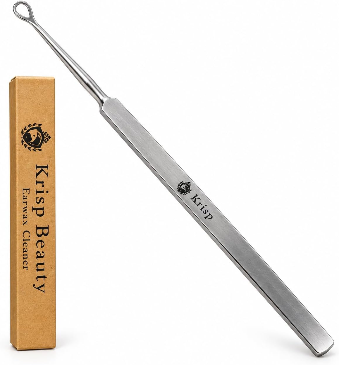 Ear Wax Removal Tool - Earwax Cleaner Tool Set Ear Wax Picker Loop Ear Cleaner Curette Q Tip Pick Metal Cleaning Reusable Ear Wax Kit Cleaner Remover Medical Grade Stainless Steel By Krisp Beauty