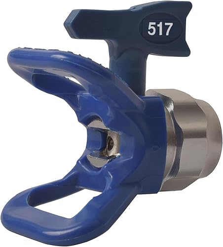 GDHXW 517 Airless Spray Tip Guard Combo Azul para pistolas de pintura sin aire