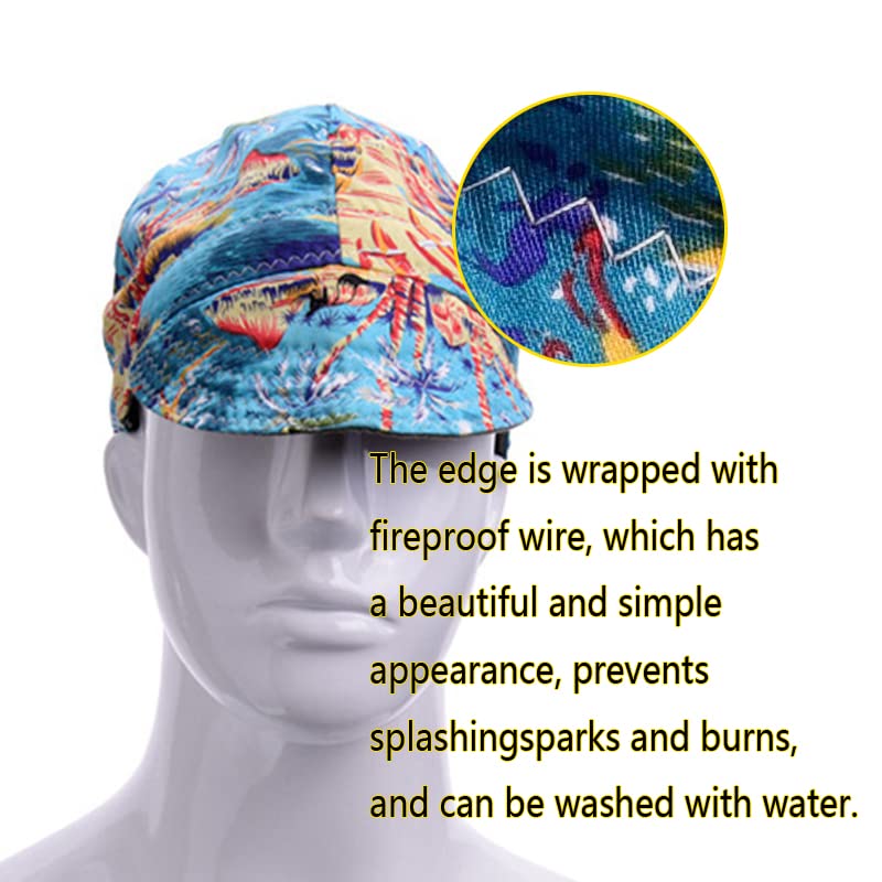 2 Pack Flame Retardant Welder Hats, Mesh Lined, Durable, for Welders Electricians, Fits Most Welding Helmets - Image 4