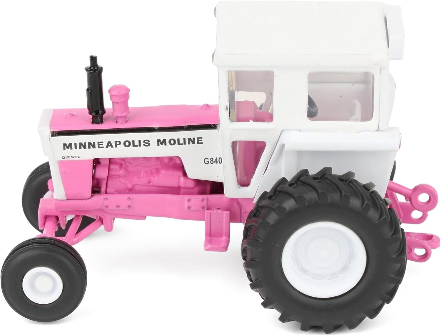 Spec Cast 1/64 Pink Minneapolis Moline G840 Tractor with Wide Front & Cab SCT982