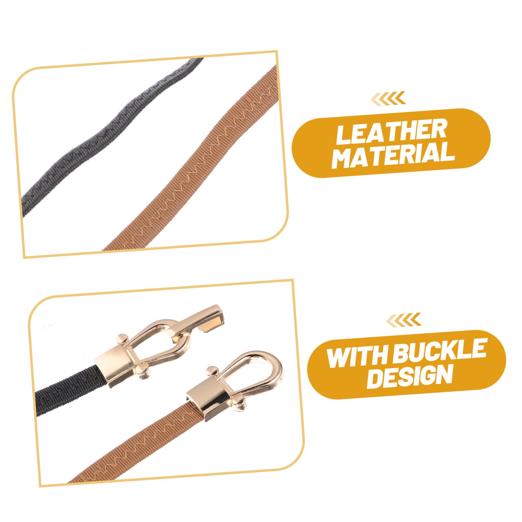SHERCHPRY 8 Piezas Cinturón De Con Hebilla Cinturones Para Vestidos De Cinturón Elástico Para Cinturón Elástico Cinturón De Vestir De Niña Banda Elástica