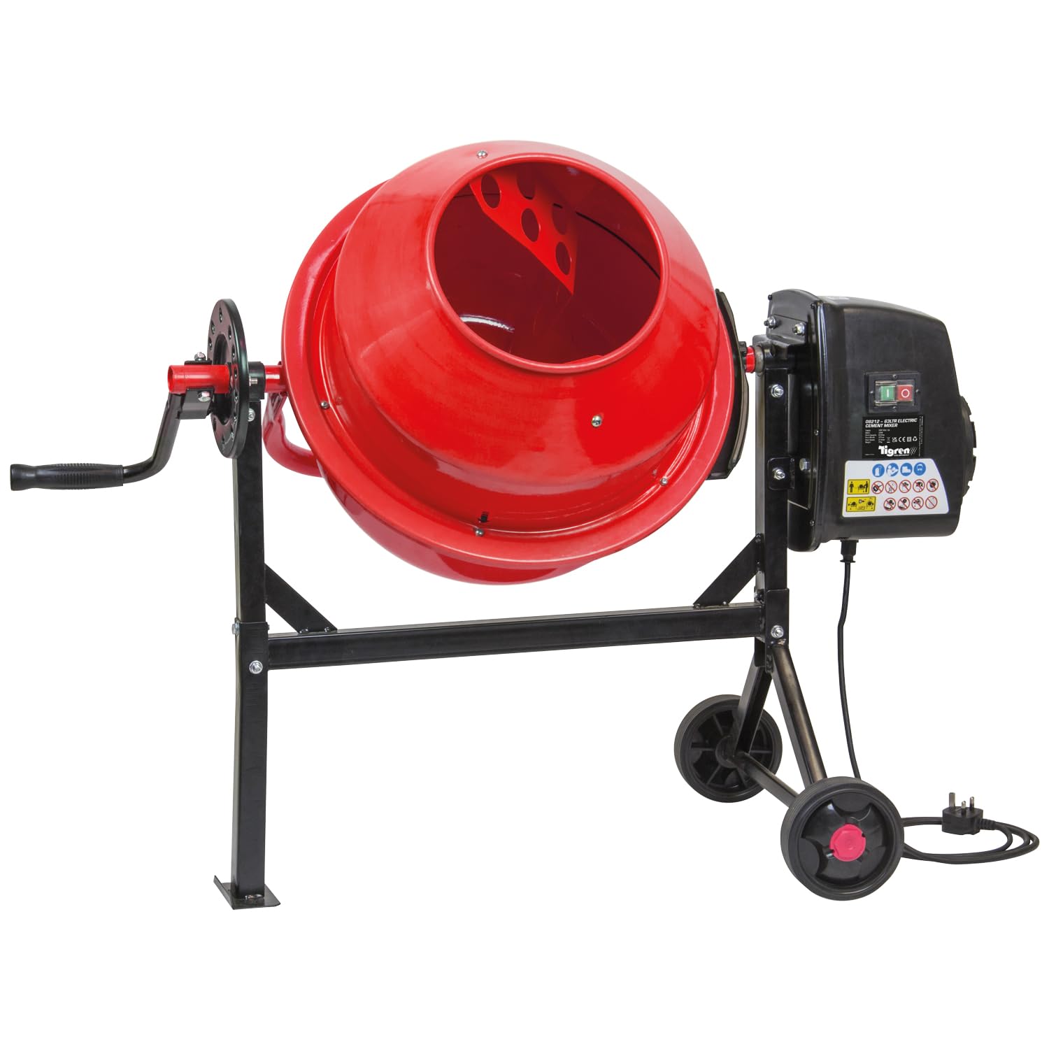 Tigren 63L 220W Electric Cement Mixer 230V