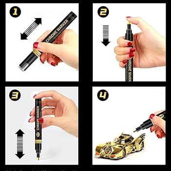 Amazon | ゴールドミラーマーカー ペイント鏡面仕上げメタリック