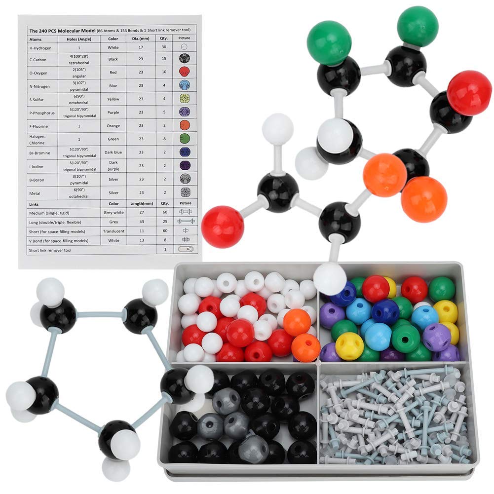Buy MACCY 240 Pcs Molecular Model Kit and In Chemistry Scientific Structure Stereochemistry