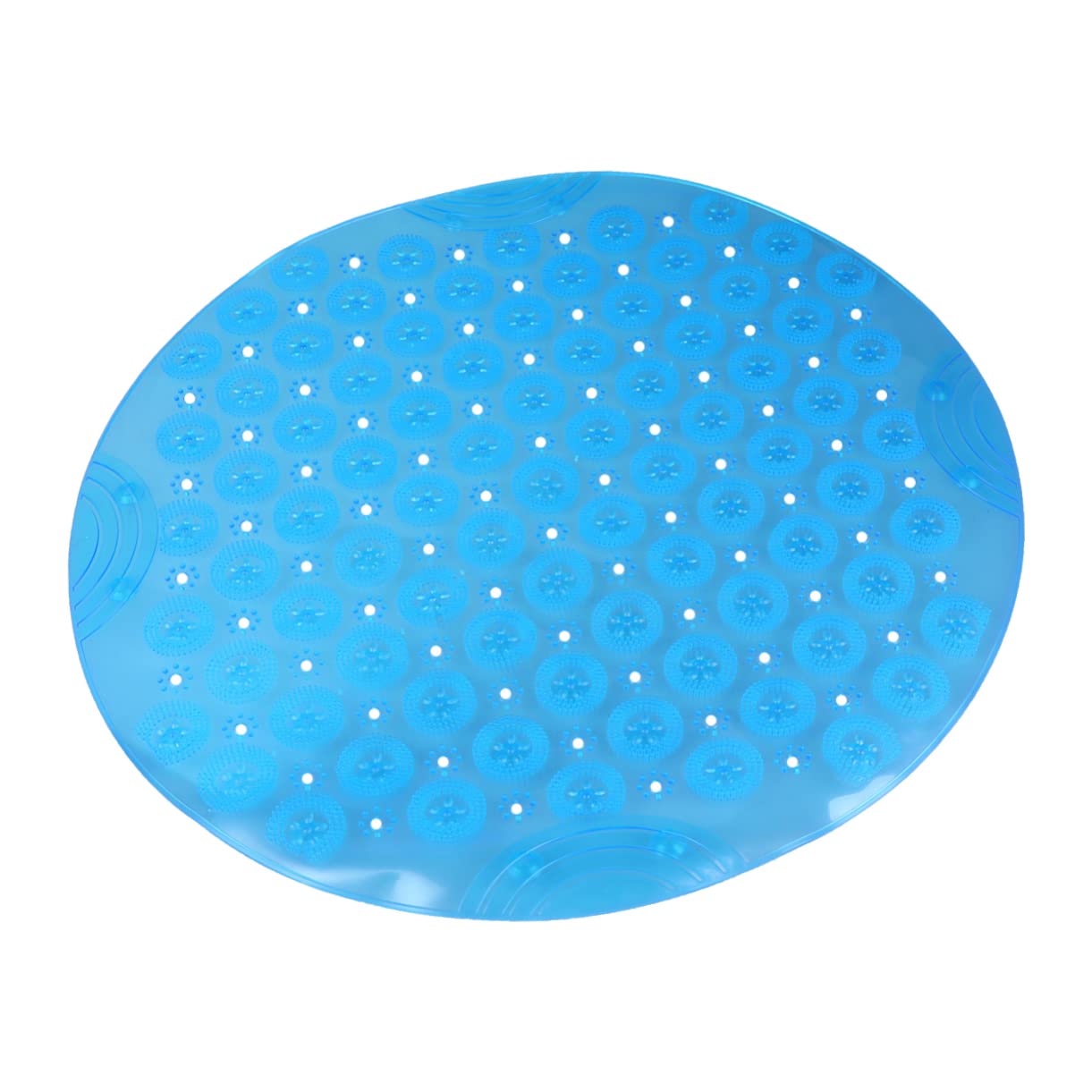 IMIKEYA Tappeti in PVC Tappeto Antiscivolo Tappetino Da Bagno Lavabile in Macchina Tappeto Rotondo Tappetino Di Presa per Vasca Tovaglia Casa Portapenne In Vimini Non Blu