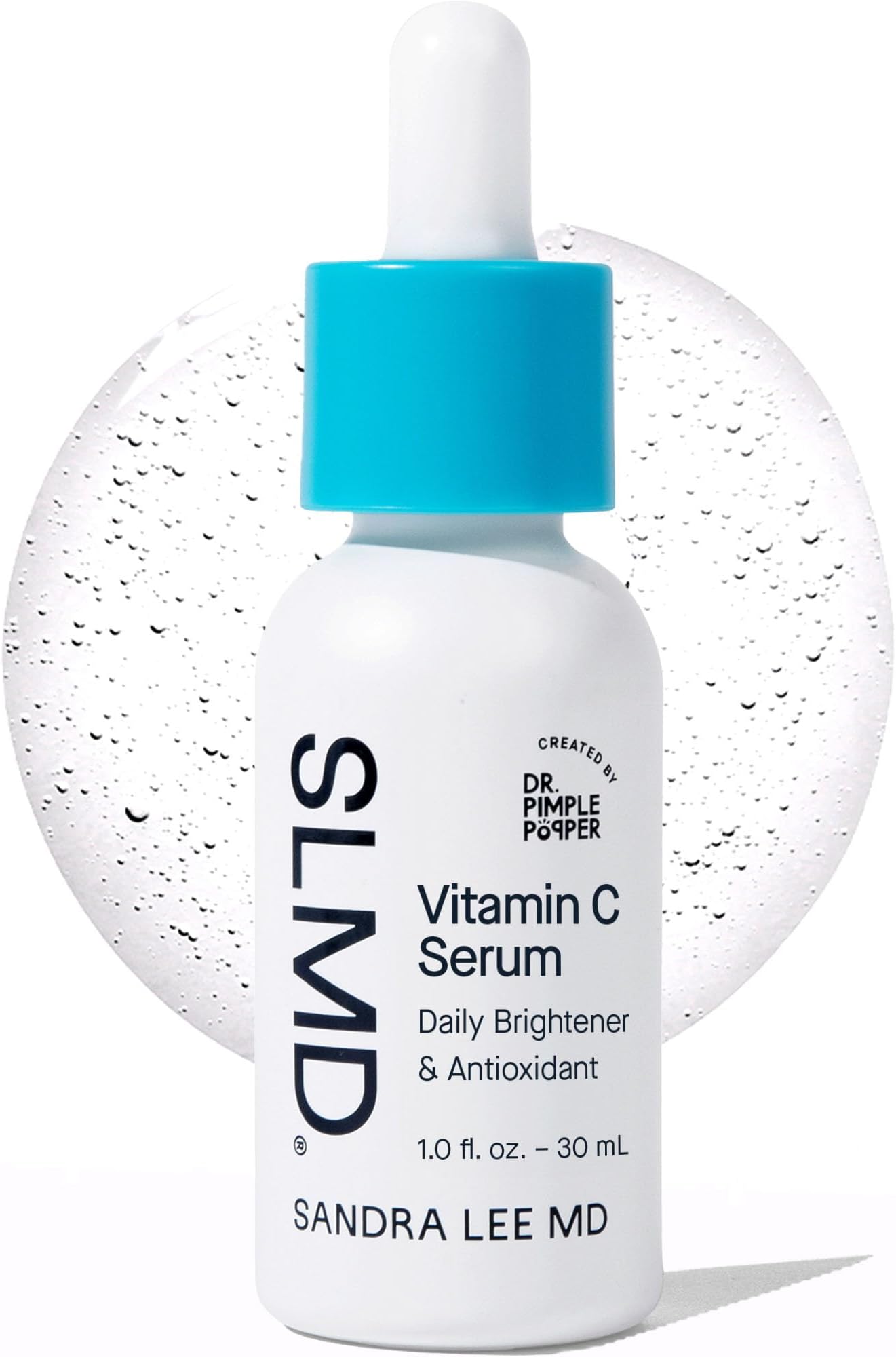 - SLMD by Dr. Pimple Popper - Vitamin C Serum - Vitamin C Face Serum & Hyaluronic Acid to Visibly Smooth, Hydrate and Brighten Skin - Minimize Appearance of Fine Lines & Wrinkles - 1 Fl. Oz.