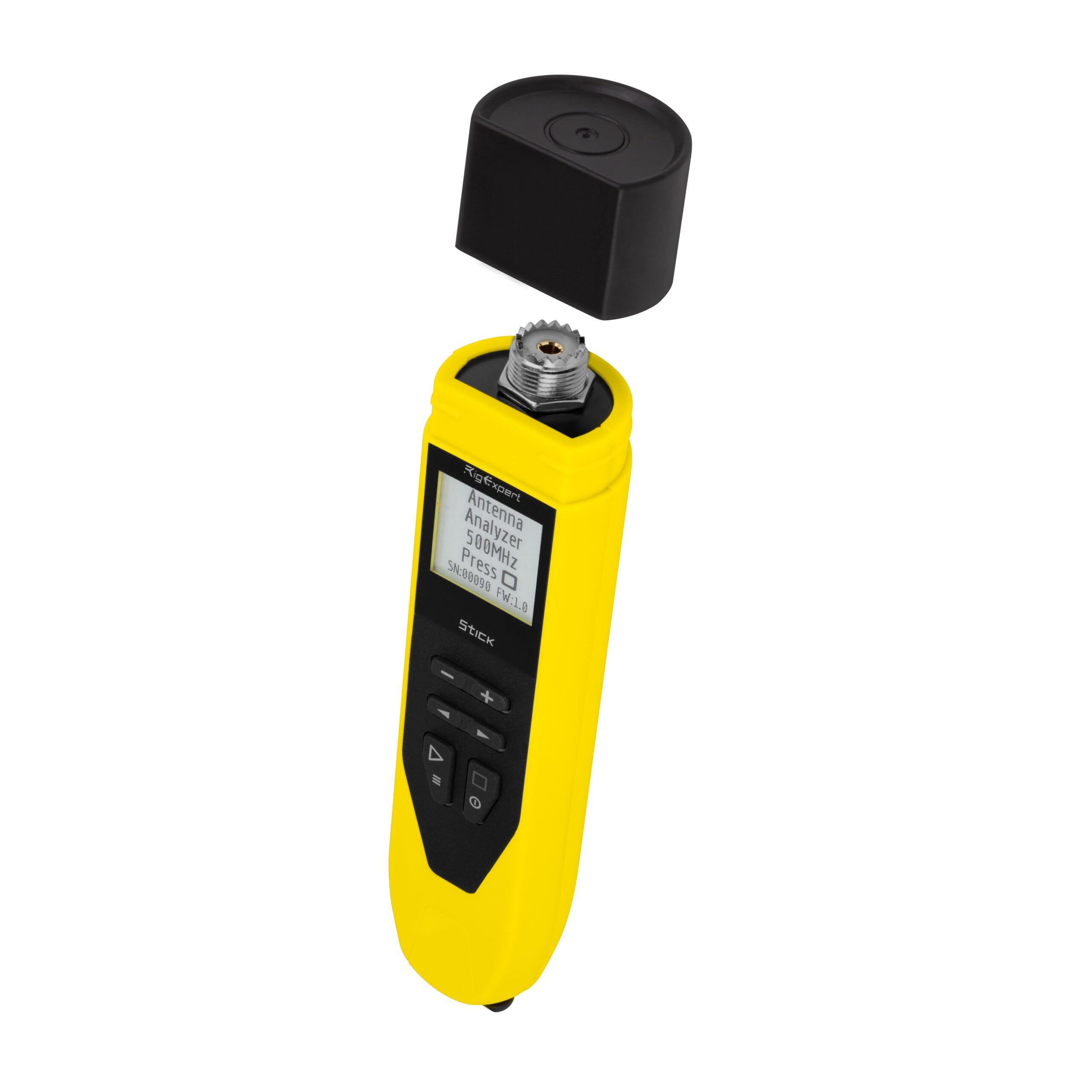 Rig Expert Stick500 Antennen- und Kabelanalysator, 0,1–500 MHz, SWR- und Impedanzmessgerät mit E-Ink-Display, Bluetooth und SO-239