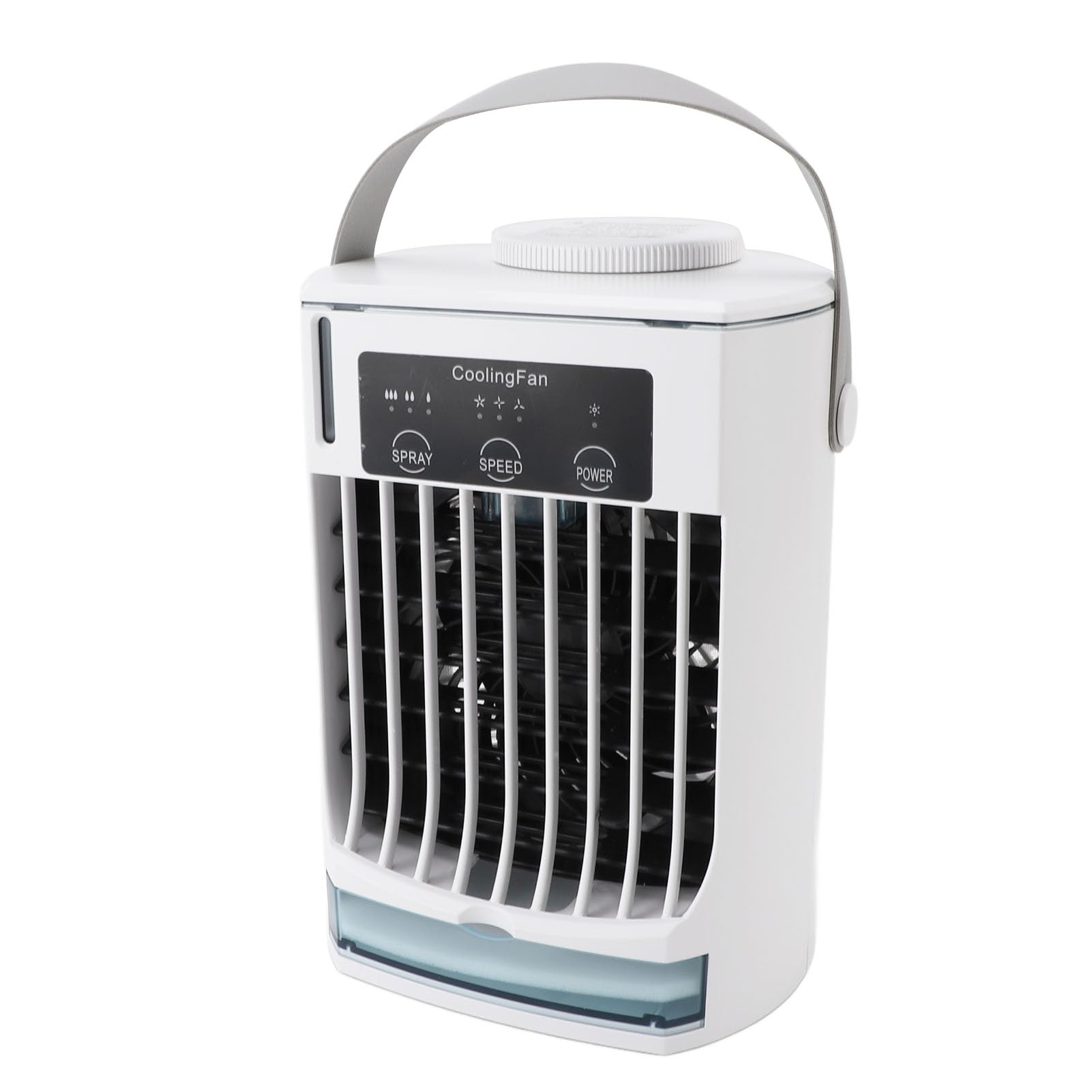 Condizionatore Portatile Raffreddatore D'aria Personale Raffreddatore D'aria Evaporativo 3 in 1 USB Desktop Ventola di Raffreddamento Umidificatore 3 velocità 500ml Basso Rumore