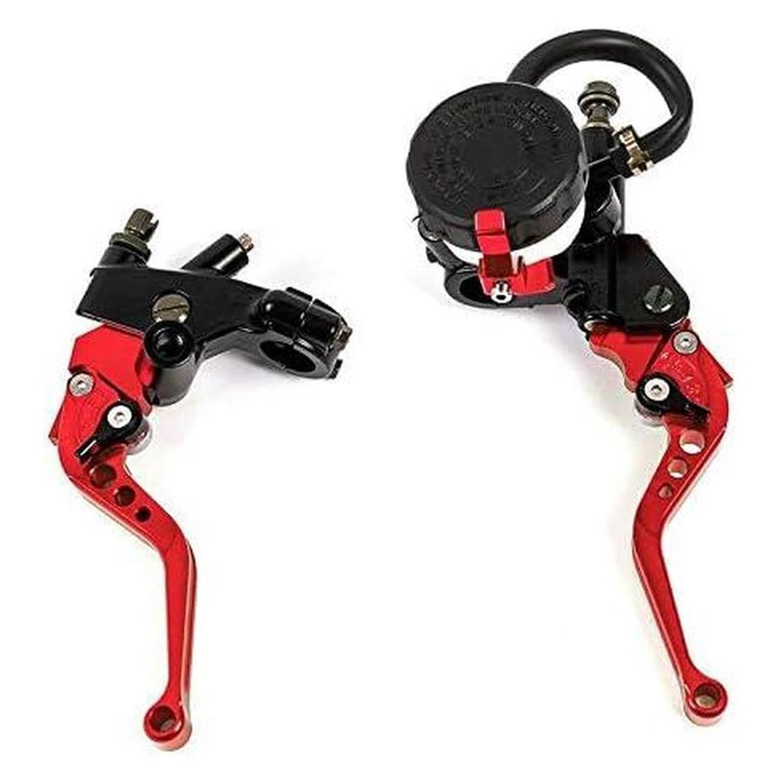 YWQJIOPM Motorcycle Brake Clutch Lever 2PCS 22mm Motorcycle Clutch Brake Master Cylinder Reservoir Levers Kit Fluid Reservoir Set Brake Clutch Levers