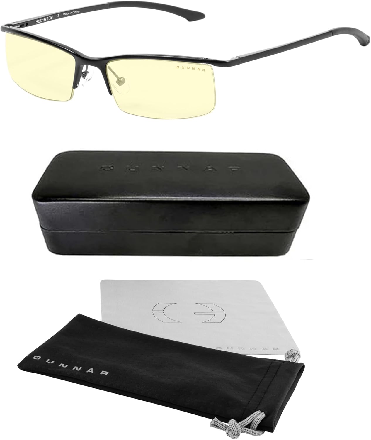 GUNNAR - Premium Gaming and Computer Glasses - Blocks 65% Blue Light - Emissary, Onyx, Amber Tint - Image 3