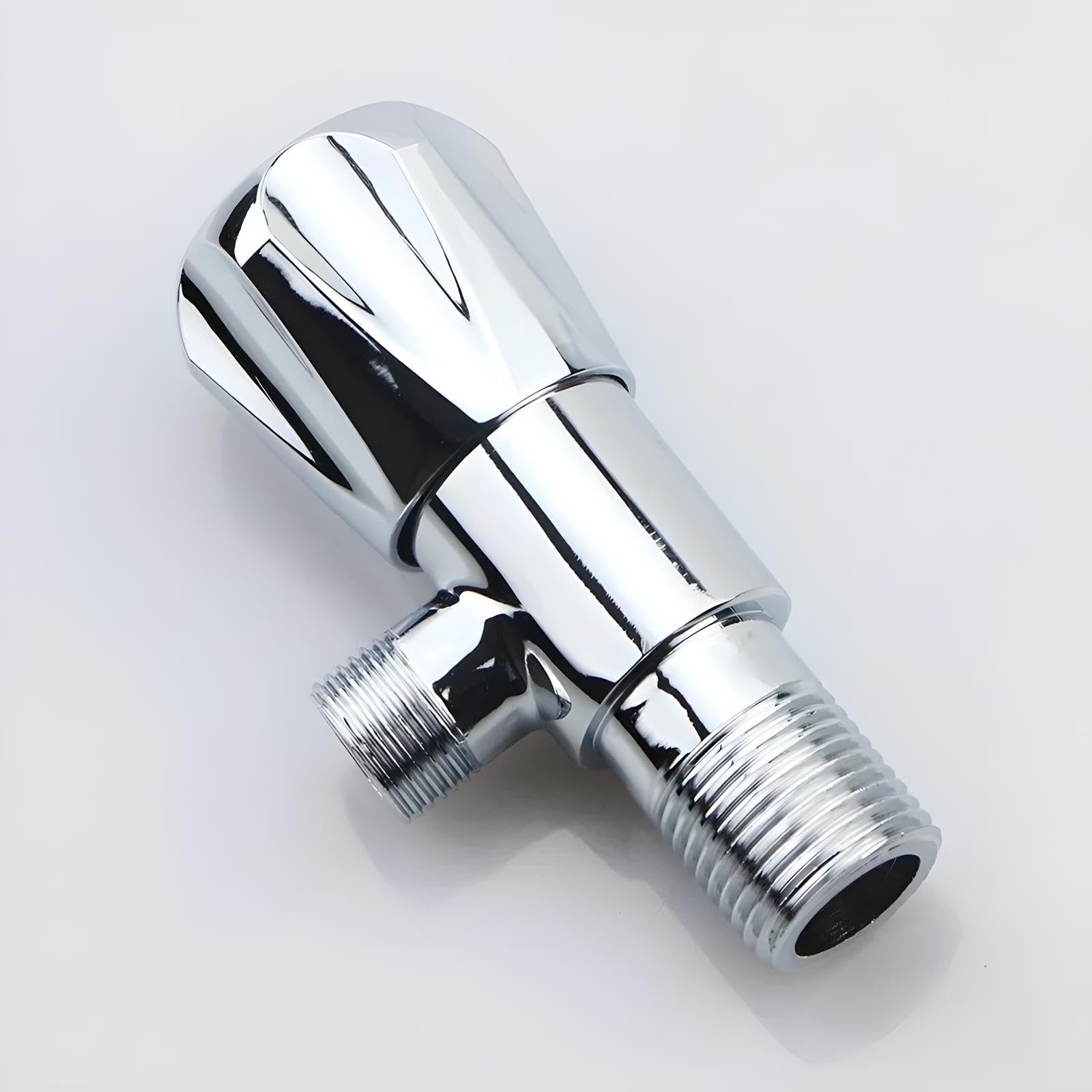 FavHome Brass Angle Valve Cock Triangle Water Sink Bathroom Toilet Kitchen Shower Plumbing Faucet Shut Off Quick Opening Stop With Wall Cover - Chrome - Pack Of 1 Pc (B0CW6CLBKP) Amazon Price History, Amazon Price Tracker