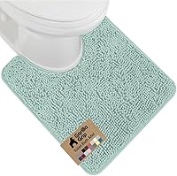 Vista 99 de GORILLA GRIP Alfombra de Baño 44x26, Chenilla Suave Absorbente, Tapetes de Microfibra de Secado Rápido, Respaldo de Goma Lavables Alfombras de Ducha
