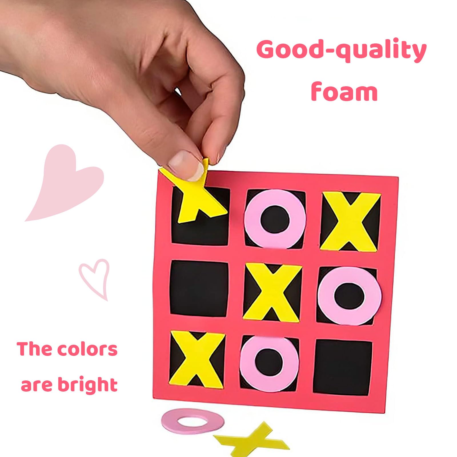 Set De 8 Juegos Mini Tic Tac Toe De Espuma – Colores Brillantes, Ideal Para Fiestas, Aula Y Regalos De Cumpleaños Para Niños