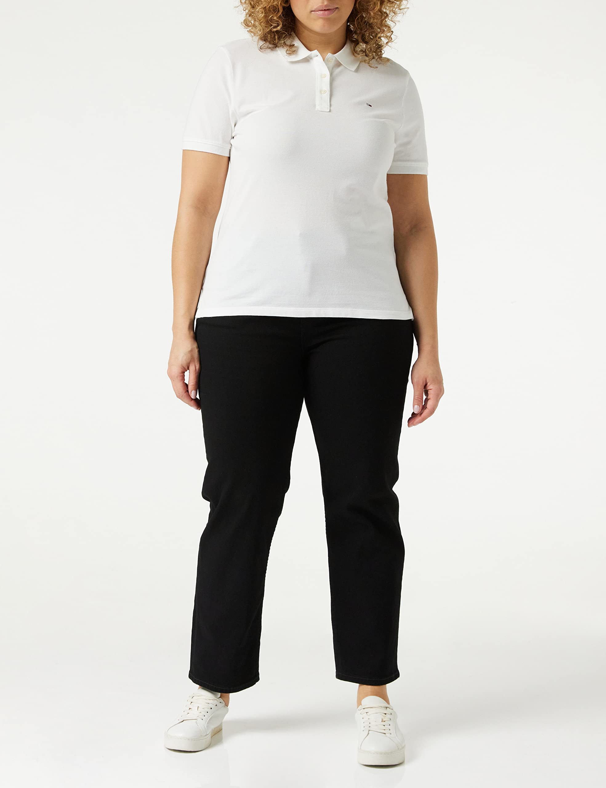 Tommy Jeans Slim Polo Camiseta para Mujer