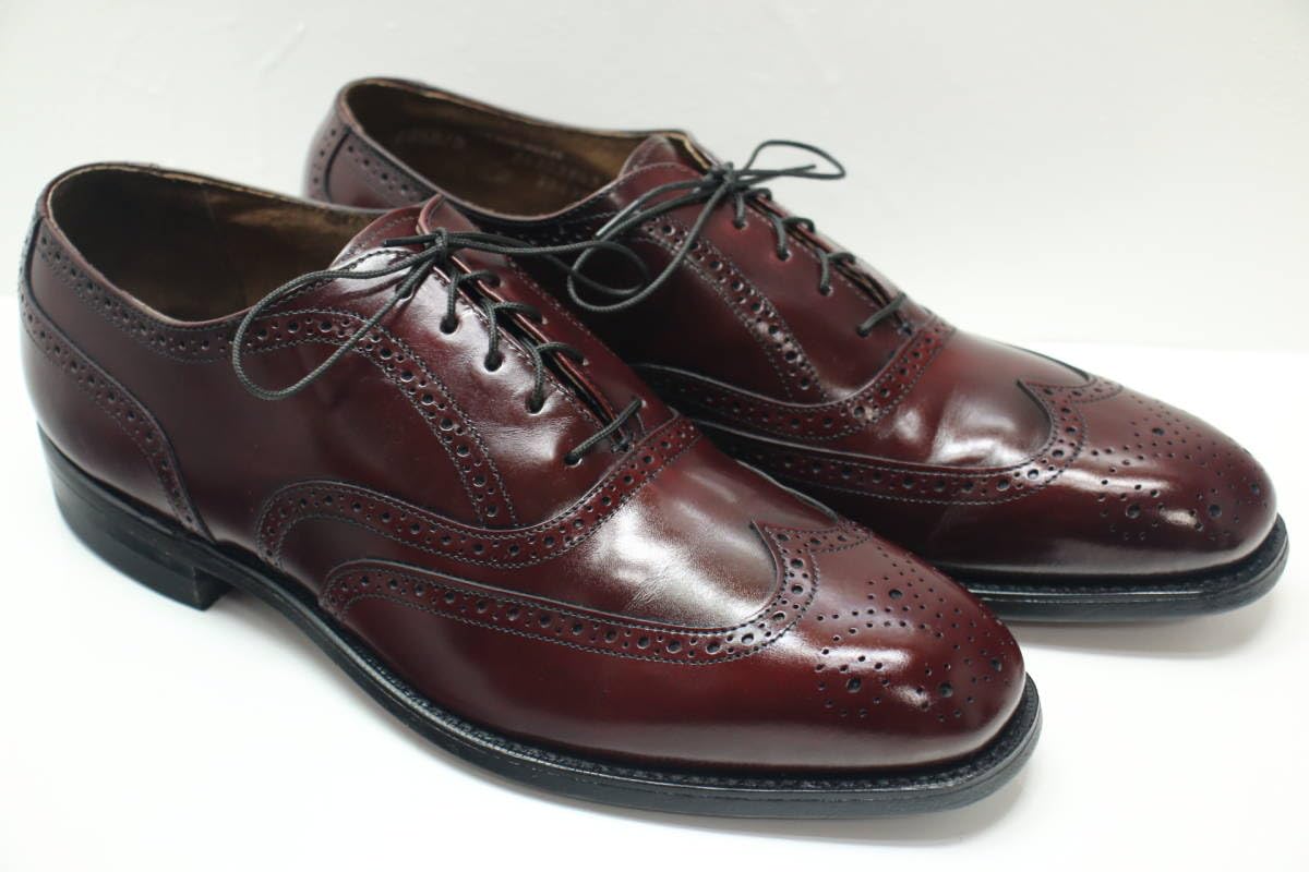 50s 60sヴィンテージ BOSTONIAN レザーシューズ ロングウイング 1950～60s【BOSTONIAN】ボストニアンFootsaversフットセーバーズ