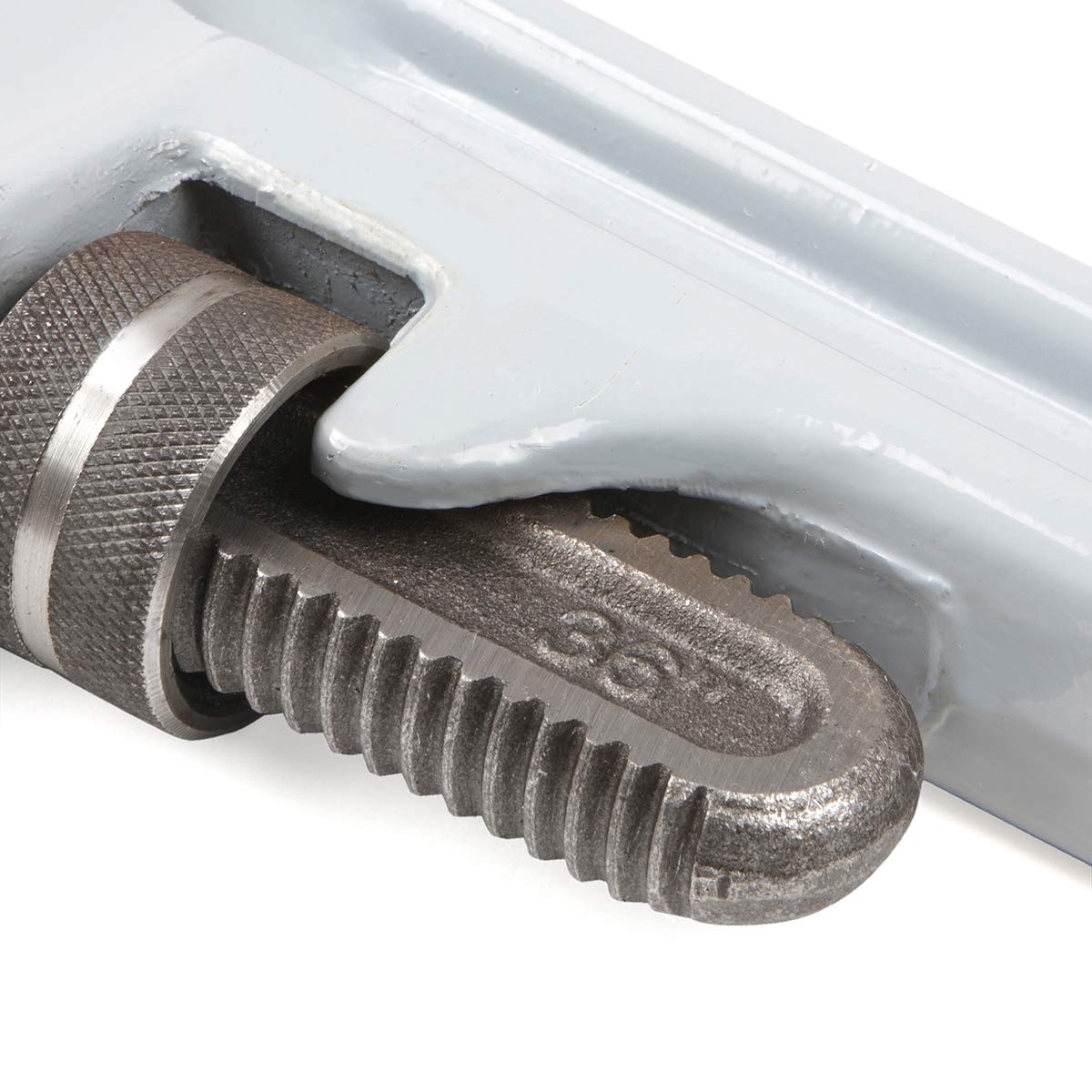 Llave de tubo recta de aluminio Stark de 36 pulgadas, llave de fontanería ajustable con mandíbula antiadherente Tuerca de ajuste